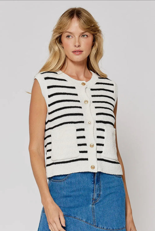 Striped Sweater Vest