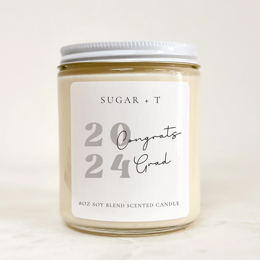 “Congrats Grad 2024” Scented Candle