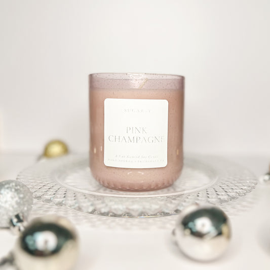 Holiday Pink Champagne Scented Candle