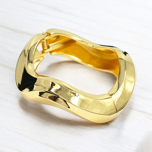 Twisted Hinged Bangle Bracelet