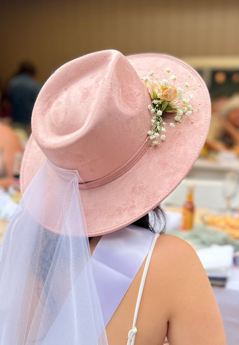 Moonchild - Vegan Suede Rancher Hat - Blush